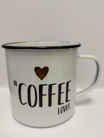Emaille Becher Coffee Lover