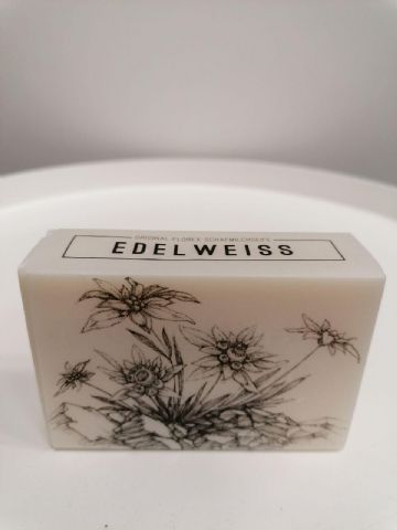 Seife "Edelweiß" mit Alpenzauber-Schleife